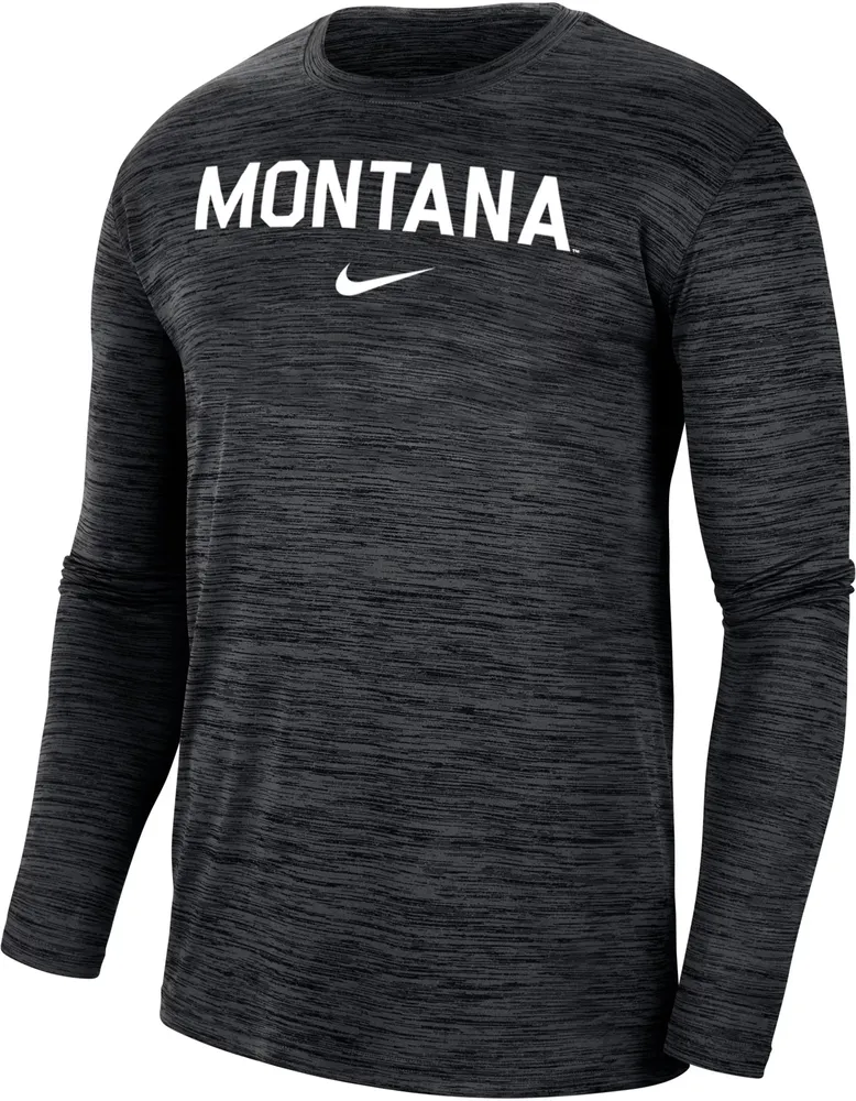 Nike Men's Montana Grizzlies Black Dri-FIT Velocity Football Team Issue T-Shirt