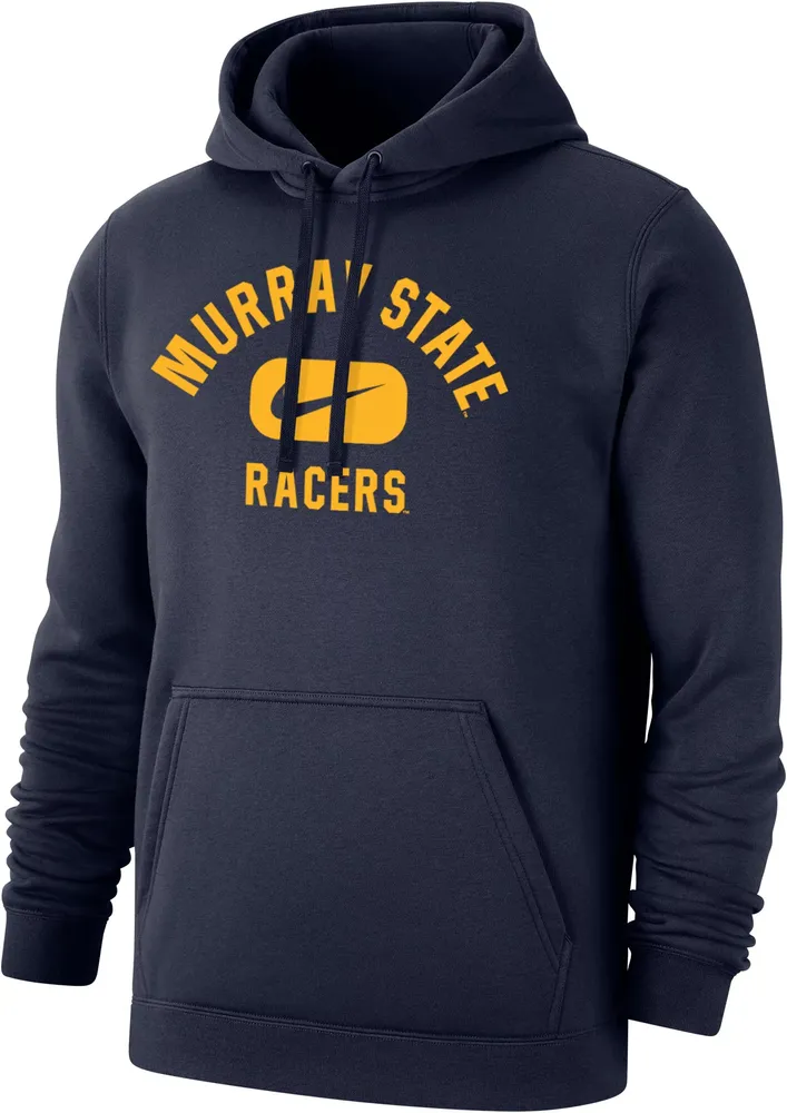 Nike Men's Murray State Racers Navy Blue Club Fleece Pill Swoosh Pullover Hoodie