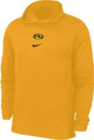 Nike Men's Missouri Tigers Gold Sideline Player Pullover Hooded Long Sleeve T-Shirt