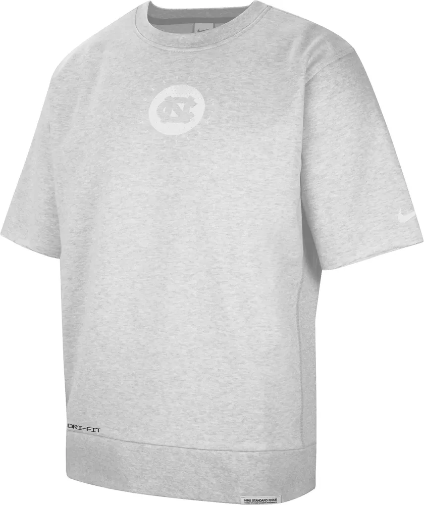 Nike Men's North Carolina Tar Heels Grey Dri-FIT College Cutoff T-Shirt