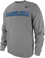 Jordan Men's North Carolina Tar Heels Grey Tackle Twill Pullover Crew Sweatshirt