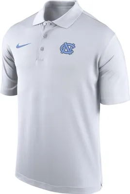 Nike Men's North Carolina Tar Heels White Dri-FIT Woven Polo