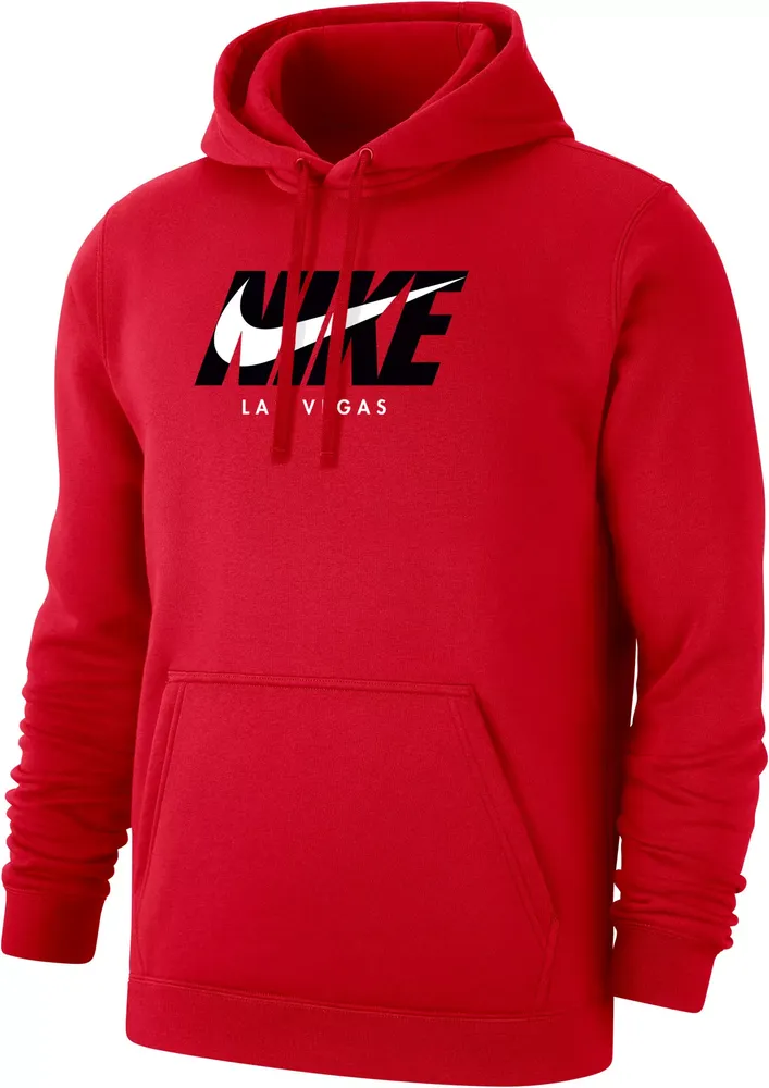 Nike Men's UNLV Rebels Las Vegas Scarlet City 3.0 Pullover Hoodie