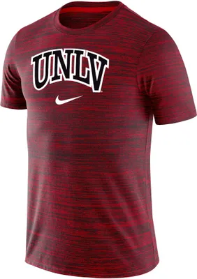 Nike Men's UNLV Rebels Scarlet Dri-FIT Velocity Football Team Issue T-Shirt