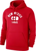 Nike Men's New Mexico Lobos Cherry Club Fleece Pill Swoosh Pullover Hoodie