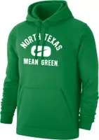 Nike Men's North Texas Mean Green Club Fleece Pill Swoosh Pullover Hoodie