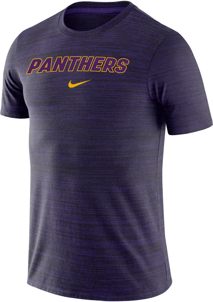 Nike Men's Northern Iowa Panthers  Purple Dri-FIT Velocity Football Team Issue T-Shirt