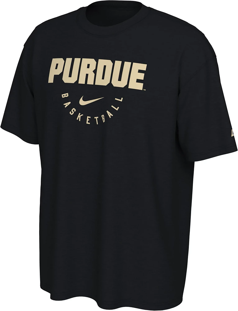 Nike Men's Purdue Boilermakers Black MX90 Basketball T-Shirt