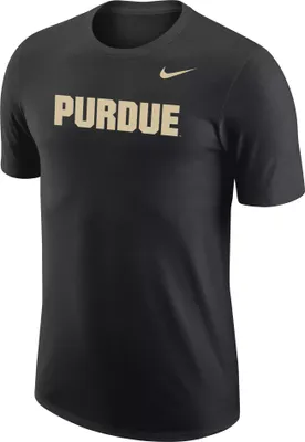 Nike Men's Purdue Boilermakers Black Legend Wordmark T-Shirt