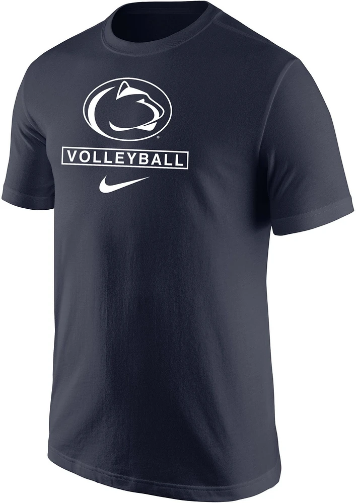 Nike Men's Penn State Nittany Lions Blue Volleyball Core Cotton T-Shirt