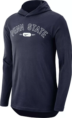 Nike Men's Penn State Nittany Lions Navy Dri-FIT Hoodie Long Sleeve T-Shirt