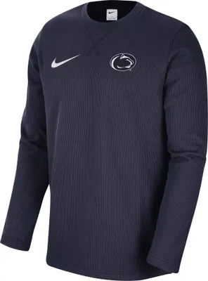 Nike Men's Penn State Nittany Lions Blue Dri-FIT Crew Long Sleeve T-Shirt