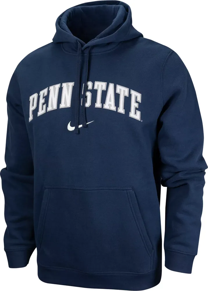 Nike Men's Penn State Nittany Lions Blue Tackle Twill Pullover Hoodie