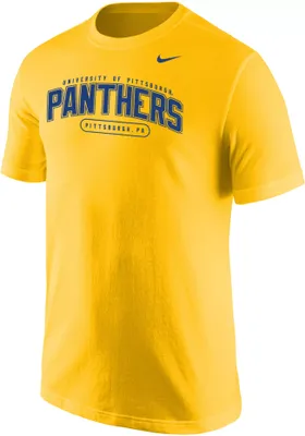 Nike Men's Pitt Panthers Gold Core Cotton T-Shirt