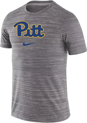 Nike Men's Pitt Panthers Grey Dri-FIT Velocity Football Team Issue T-Shirt