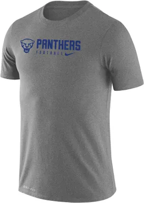 Nike Men's Pitt Panthers Grey Dri-FIT Legend Football Team Issue T-Shirt