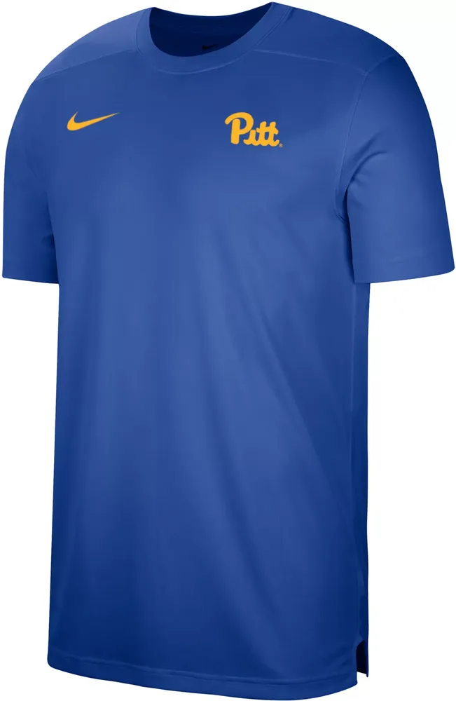 Nike Men's Pitt Panthers Blue Football Coach Dri-FIT UV T-Shirt