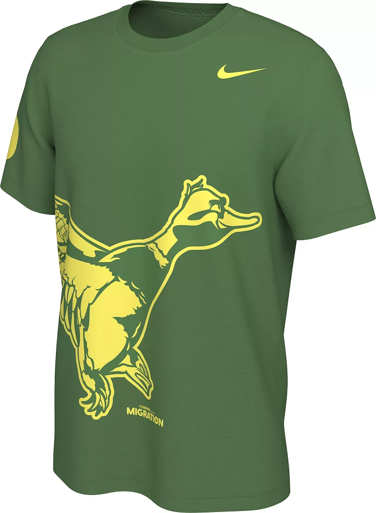 Nike Men's Oregon Ducks Green Migration Core Cotton T-Shirt