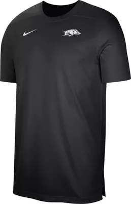 Nike Men's Arkansas Razorbacks Black Football Coach Dri-FIT UV T-Shirt