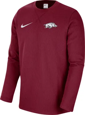 Nike Men's Arkansas Razorbacks Cardinal Dri-FIT Crew Long Sleeve T-Shirt