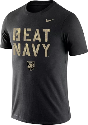 Nike Men's Army West Point Black Knights Army Black Dri-FIT 'Beat Navy' Legend T-Shirt