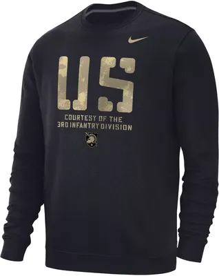 Nike Men's Army West Point Black Knights Club Fleece Pullover Crew Sweatshirt