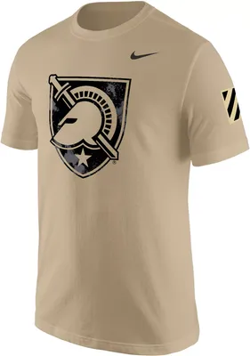 Nike Men's Army West Point Black Knights Tan Core Cotton Shield T-Shirt