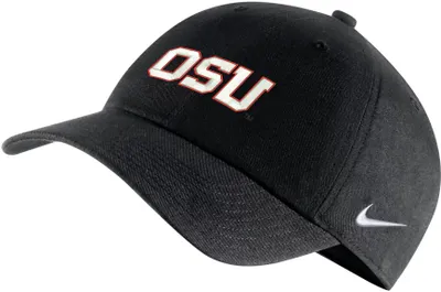 Nike Men's Oregon State Beavers Black Campus Adjustable Hat