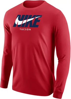 Nike Men's Arizona Wildcats Tucson Cardinal City 3.0 Long Sleeve T-Shirt