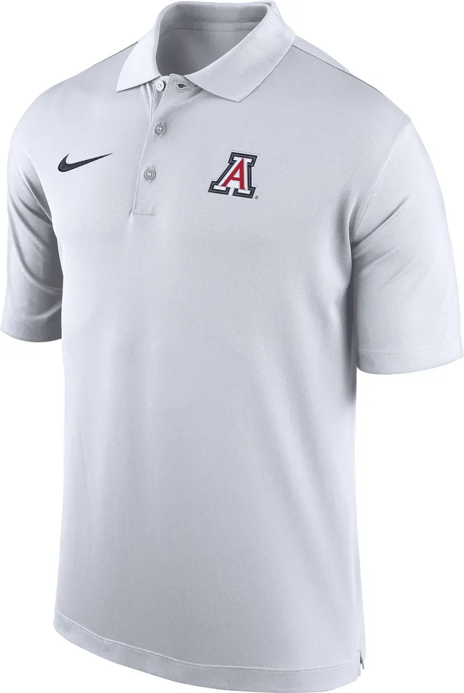 Nike Men's Arizona Wildcats White Dri-FIT Woven Polo