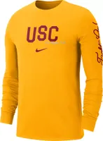 Nike Men's USC Trojans Gold Cotton Varsity Game Long Sleeve T-Shirt