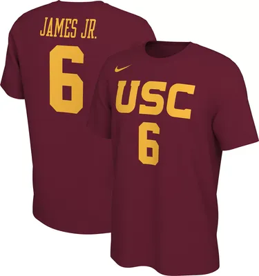 Nike Men's USC Trojans #6 Bronny James Cardinal Replica Jersey T-Shirt