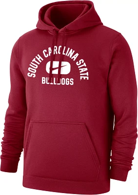 Nike Men's South Carolina State Bulldogs Garnet Club Fleece Pill Swoosh Pullover Hoodie