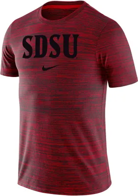 Nike Men's San Diego State Aztecs Scarlet Dri-FIT Velocity Football Team Issue T-Shirt