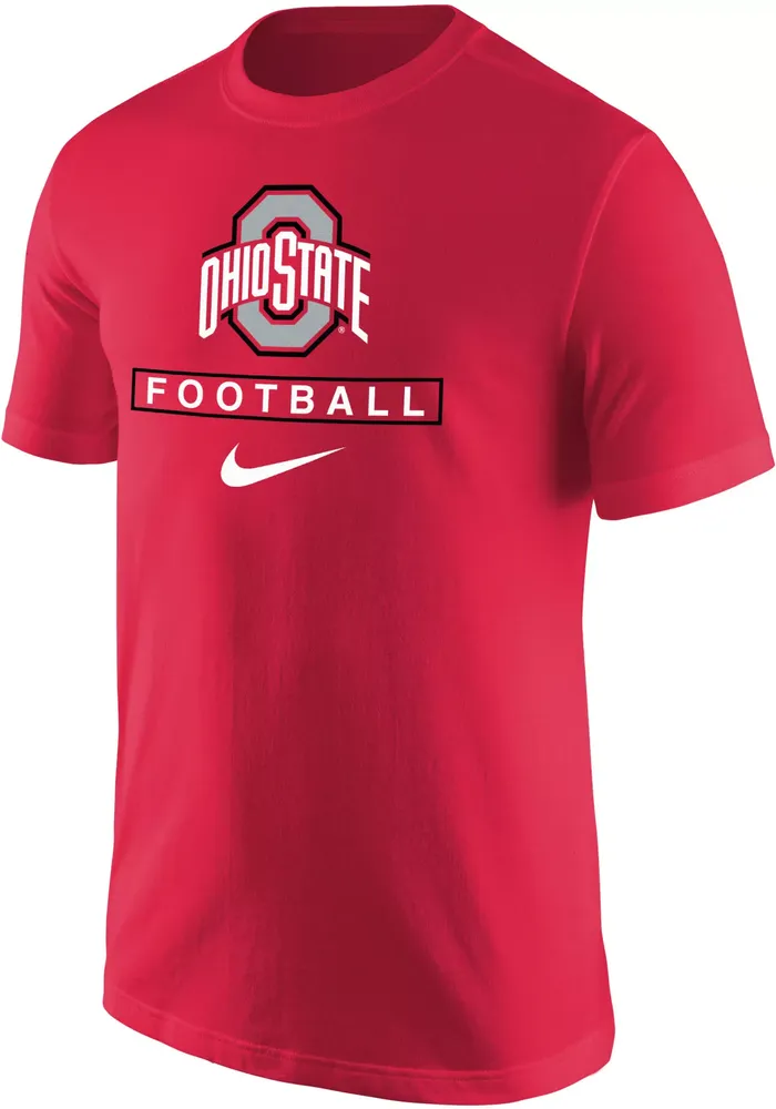 Nike Men's Ohio State Buckeyes Scarlet Football Core Cotton T-Shirt