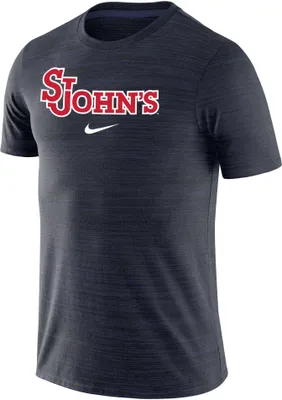 Nike Men's St. John's Red Storm Navy Dri-FIT Velocity Football Team Issue T-Shirt