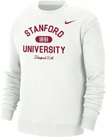 Nike Men's Stanford Cardinal White Everyday Campus Crew Neck Sweatshirt