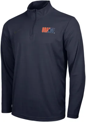 Nike Men's Syracuse Orange Blue Intensity Quarter-Zip Shirt