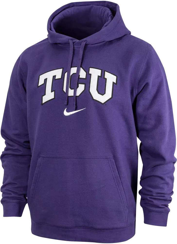 Nike Men's TCU Horned Frogs Purple Tackle Twill Pullover Hoodie