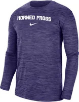 Nike Men's TCU Horned Frogs Purple Dri-FIT Velocity Football Team Issue T-Shirt