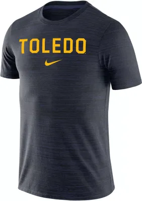 Nike Men's Toledo Rockets Midnight Blue Dri-FIT Velocity Football Team Issue T-Shirt