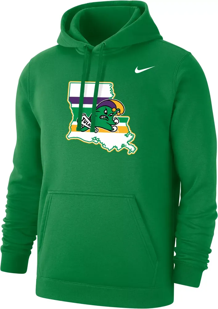 Nike Men's Tulane Green Wave Mardi Gras Pullover Hoodie