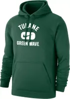 Nike Men's Tulane Green Wave Club Fleece Pill Swoosh Pullover Hoodie