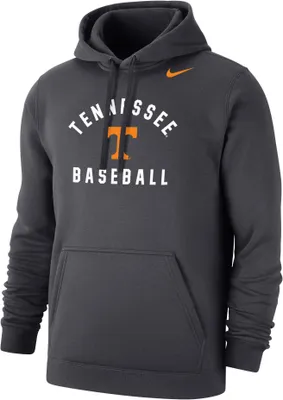 Nike Men's Tennessee Volunteers Grey Baseball Fleece Pullover Hoodie