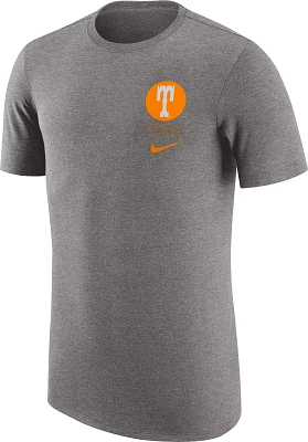 Nike Men's Tennessee Volunteers Grey Tri-Blend Retro Logo T-Shirt