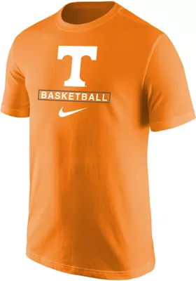 Nike Men's Tennessee Volunteers Orange Basketball Core Cotton T-Shirt