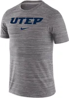 Nike Men's UTEP Miners Grey Dri-FIT Velocity Football Team Issue T-Shirt