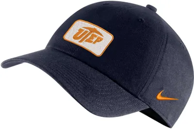 Nike Men's UTEP Miners Navy Heritage86 Logo Adjustable Hat