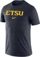 Nike Men's East Tennessee State Buccaneers Navy Dri-FIT Velocity Football Team Issue T-Shirt