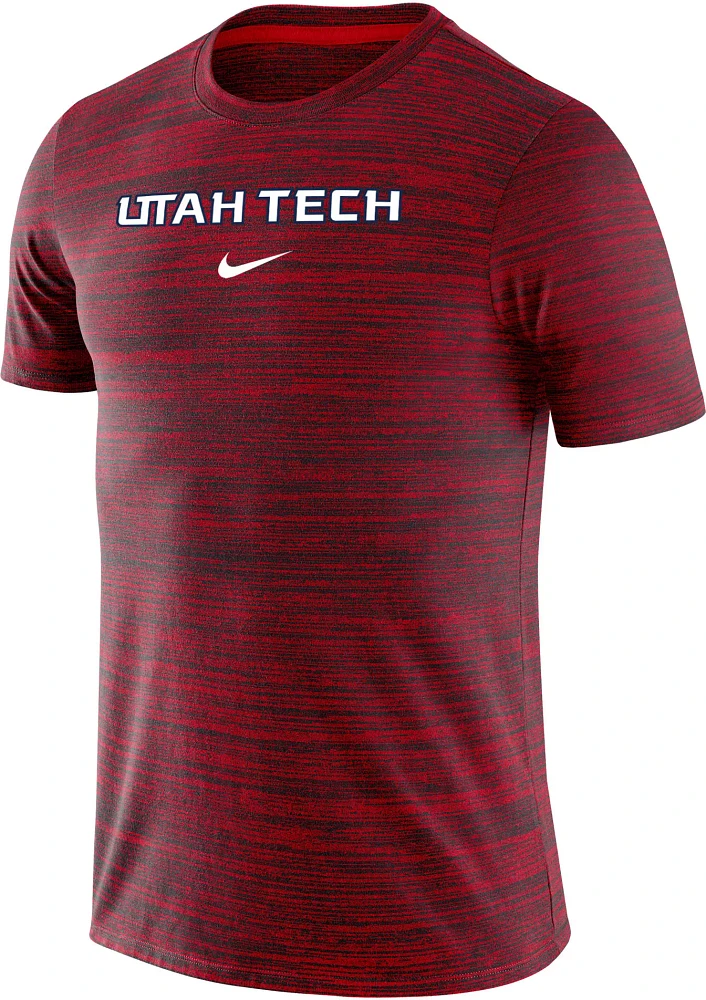 Nike Men's Utah Tech Trailblazers Navy Dri-FIT Velocity Football Team Issue T-Shirt